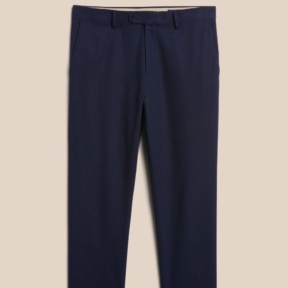 Banana Republic Tapered Italian Twill Suit Pant size 38R Navy - Picture 4 of 6